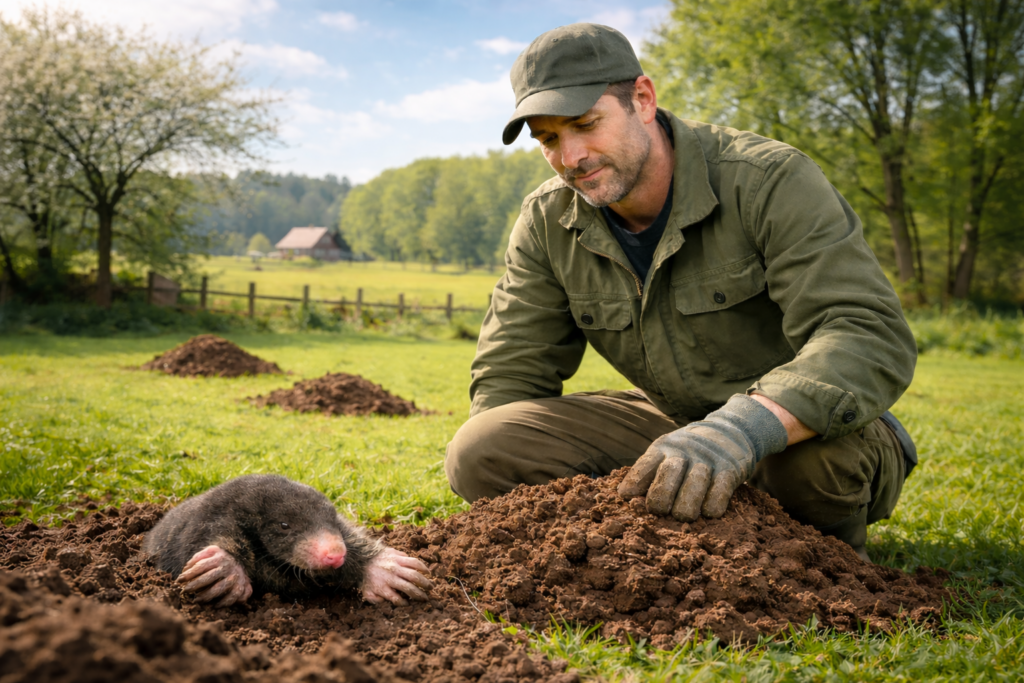 Taupier professionnel : la solution experte contre les taupes dans votre jardin
